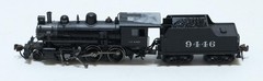 Bachmann A.T. & S.F. #9446 2-6-0 Locomotive & Tender N Scale