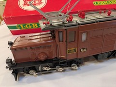 Vintage LGB Lehmann RhB Brown Crocodile 2040 G Scale Electric Locomotive Rebuilt
