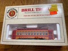 BACHMANN 1312 South Shore Line Brill Trolley w Lights HO Scale NIB Free Ship