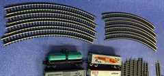 Locomotive, Cars, Track, Transformer, N Scale Train Lot CN 146 Railroad WORKS 4