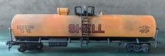 Model Power 50′ Tank Car 9083 Shell HO Scale Original Box, PARTS ONLY UNTESTED