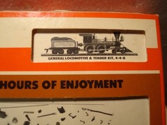 Tyco SteamLocomotiveKit 210 General LocoTender 4-4-0 7705 allparts in sealed bgs