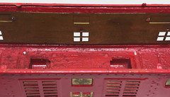 LIONEL PREWAR STANDARD GAUGE PARTS #8 RED LOCOMOTIVE BODY SHELL – REPAINTED
