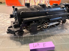 Lionel O Train Diecast 1645 Locomotive Engine w/Smoke & 2 Figures in Cab LOT E