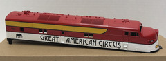 MTH RAILKING GREAT AMERICAN CIRCUS E-3 A-UNIT DIESEL LOCOMOTIVE SHELL ONLY – LN