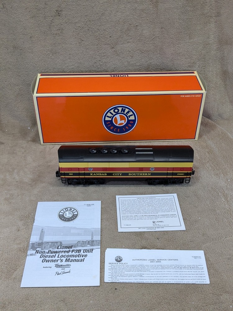 Lionel 6-14542 O Kansas City Southern F-3 B Unit Non-Powered Diesel Loco #2388C