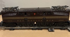 Lionel Postwar O Pennsylvania 2340 Tuscan Red 5 Stripe GG-1 Electric Locomotive