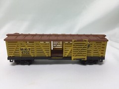 Vintage Life-Like M-K-T 4702 the Katy Yellow Cattle Car Car Ho Train Cars