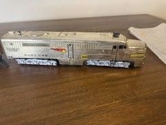 American Flyer S Gauge Chrome Santa Fe #360 361 ALOC A & B Units. Tested – Works