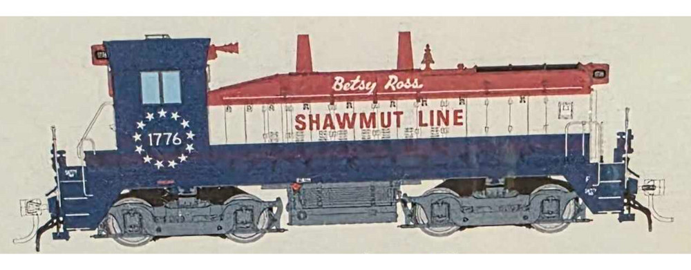 Rapido ~ HO Scale ~ EMD SW9 ~ Pittsburg & Shawmut #1776 (Betsy Ross) ~ DCC Sound