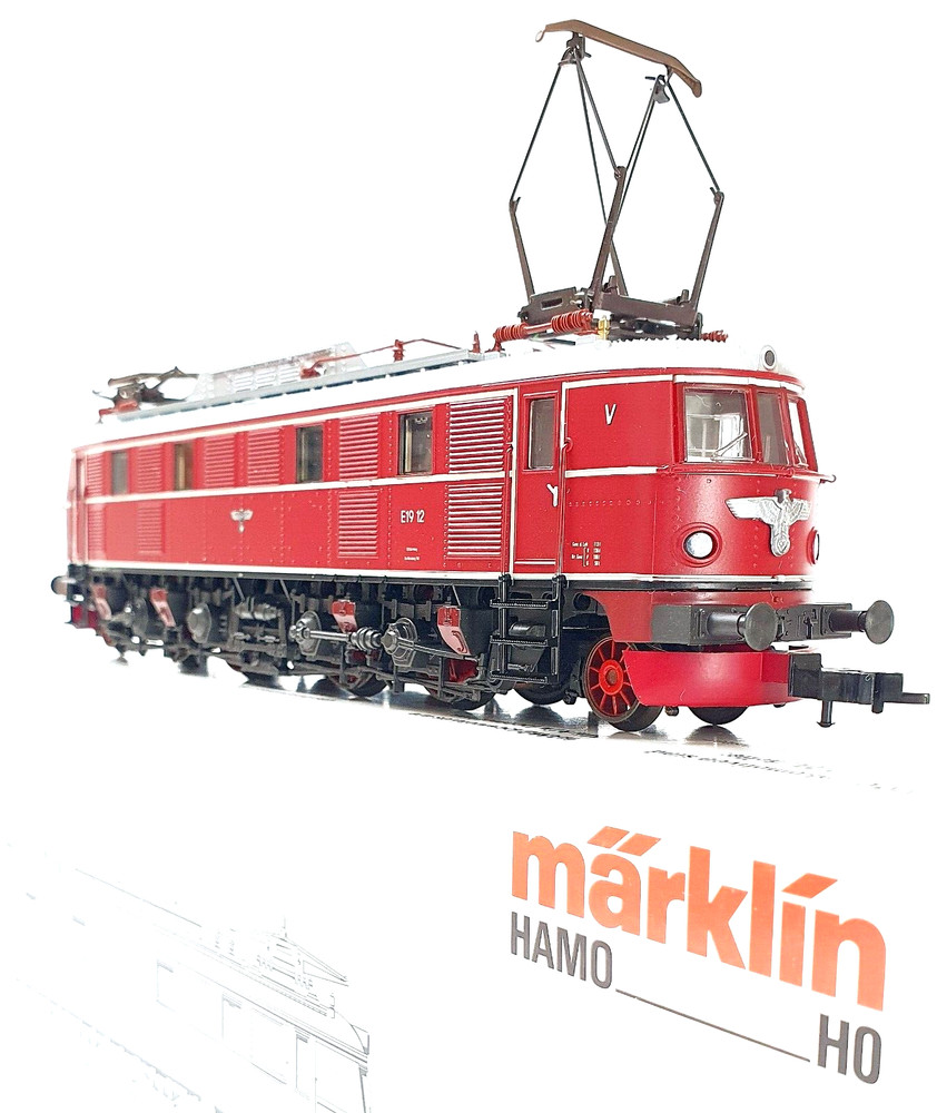 Marklin HO DC HAMO German WWII War E-19 IMPERIAL EAGLE ELECTRIC LOCOMOTIVE MIB!