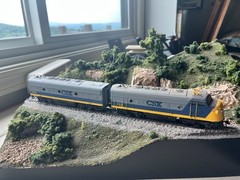 Athearn HO Scale F7A Diesel Engine CSX #116,F-7B #119,Custom ,Detailed, Dummies