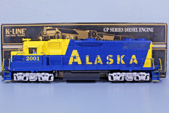 K-Line K2402-2001 Alaska RailRoad GP38-2 Diesel Engine W/LTI TMCC (B2)