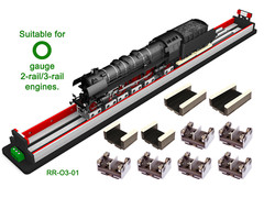 NEW! O GAUGE (2-RAIL & 3-RAIL) ROLLING ROAD W/ WHEEL CLEANING FUNC. (RR-O3-01)