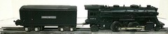 Lionel #1654 Steam Locomotive with 2689T Tender, Tested, Clean, Runs Well