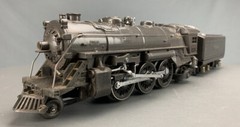 O Gauge Pre-War Lionel 224E 2-6-2 Steam Loco Gunmetal Gray w/2689W Tender O2177