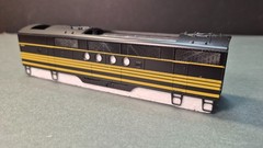 HO Scale Stewart, FT-B EMD Diesel Locomotive, D&RGW, Black & Yellow DUMMY