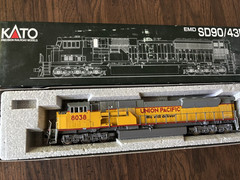 Kato 37-6357 EMD SD90/43MAC, Union Pacific #8038- HO, DC/DCC Ready