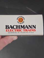 Vintage Bachmann HO Scale Lighted 4-4-0 Steam Locomotive and Tender/Original Box