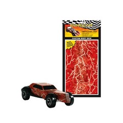 Pinecar Body Skin Custom Transfer Lightning Strikes PIN3975 Pinewood Derby &