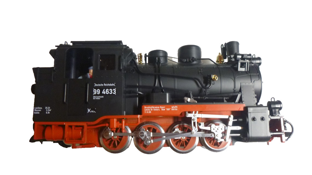 LGB 28001 steam locomotive DR 99 4633 black 4-axle track G (art. LS16.06.26)