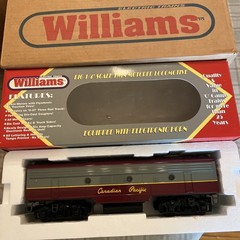 Williams O GAUGE CANADIAN PACIFIC F7 DIESEL DUMMY #941424 B UNIT – NEW – READ