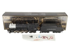 K-Line K3238-1152S Lackawanna Steam Locomotive & Tender #1152 w/ Real Sounds/Box