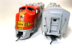 HO Broadway Limited 4530 ATSF E1 A/B Diesel Set #2L#2A , Paragon 3 Sound