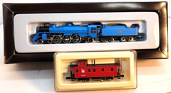 Z Marklin 8810 Pacific 4-6-2 NJC Loco #831 & Tender + 8230 Caboose (Tested)