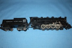 American Flyer #343 NPR Switcher Locomotive & Tender. Runs and Smokes well