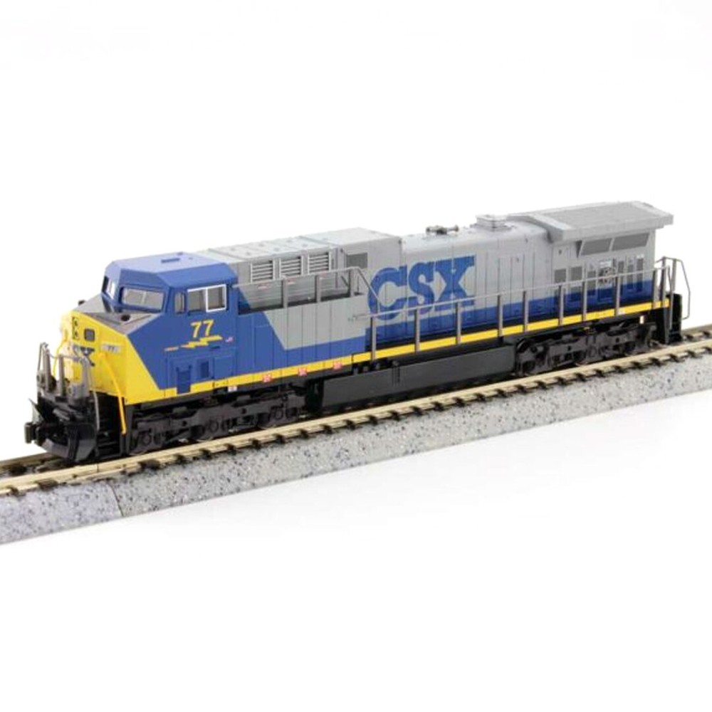 Kato 176-7043-DCC GE AC4400CW CSX #77 Locomotive w/ DCC N Scale