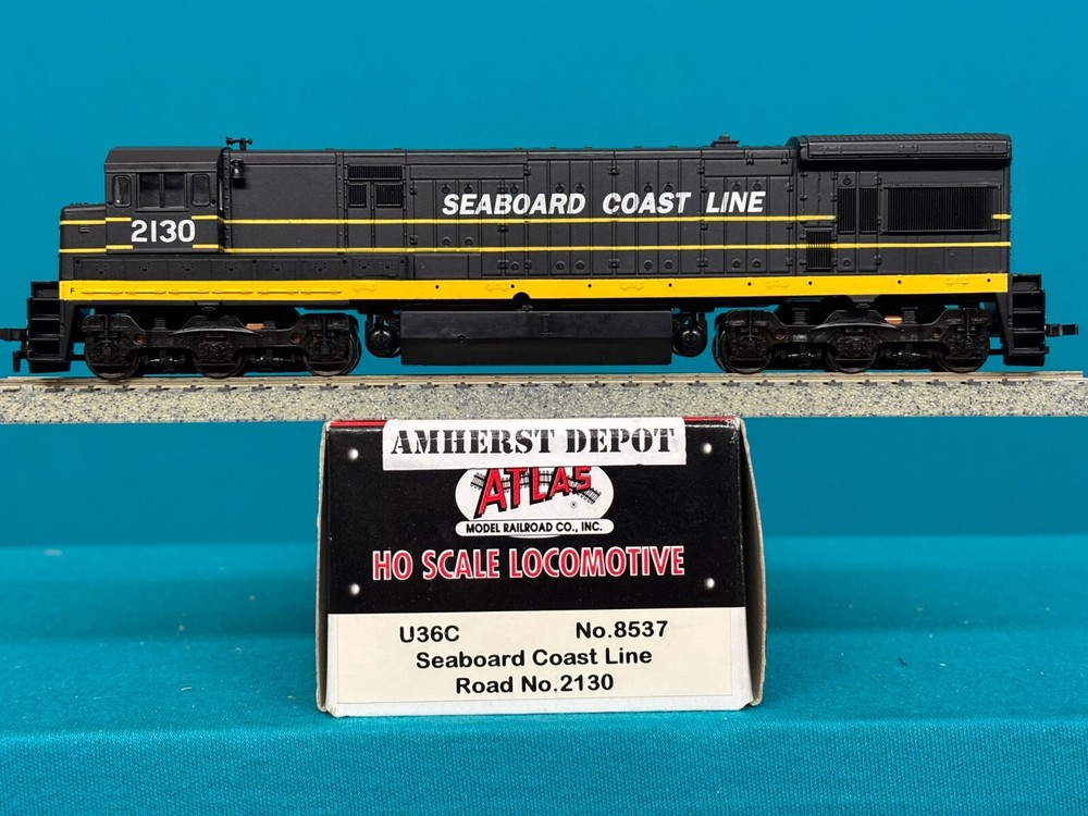 8537 Atlas U36C Seaboard Coast Line Locomotive HO Scale SCL New