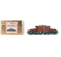 METROPOLITAN SA 757 H0 HO BRASS SBB-CFF Seethal De 6/6 No. 15 301 super brun