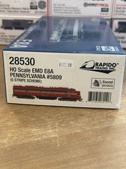 HO EMD E8A (DC/DCC/Sound): Pennsylvania – 5 Stripe Scheme: #5809 LNIB
