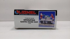 Lionel 6-18408 O Gauge Operating Santa White Hand Car LN/Box