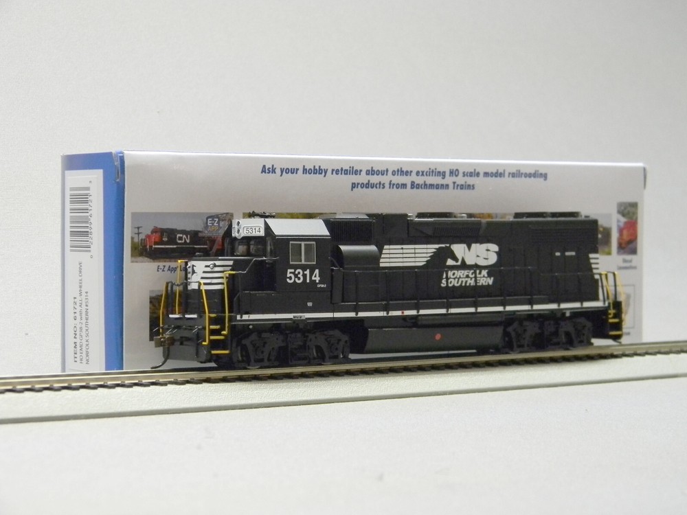 BACHMANN HO SCALE NS GP38-2 DIESEL LOCOMOTIVE ENGINE w/ AWD #5314 BAC61721 NEW
