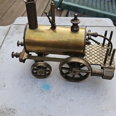 Steam Locomotive Brass Analog Unlettered