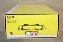 BRAWA 43940 NS CLASS BR 186 003 E-LOK ELECTRIC LOCOMOTIVE MINT BOXED on