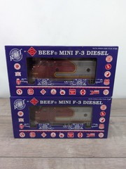 RMT 92614 O Gauge Santa Fe F3 AA BEEF Diesel Locomotive Train Set #23/24