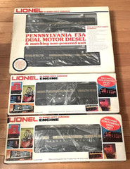 VINTAGE SET LIONEL 6-8952/8953 PA F3 DUAL MOTOR DIESEL & 6-8059/6-8164 DUMMY NEW