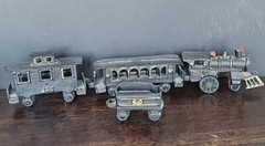 Cast Iron Train Locomotive Tender Baggage Coach caboose Taiwan msr Reproduction