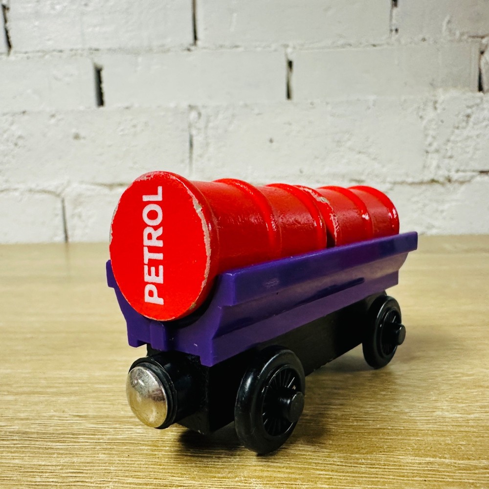 Purple Barrel Car Red Petrol Oil – Thomas & Friends Wooden Railway Trains