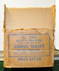 Lionel 2353 Santa Fe F 3 AA-In Original Boxes and Master Carton-Fully Serviced