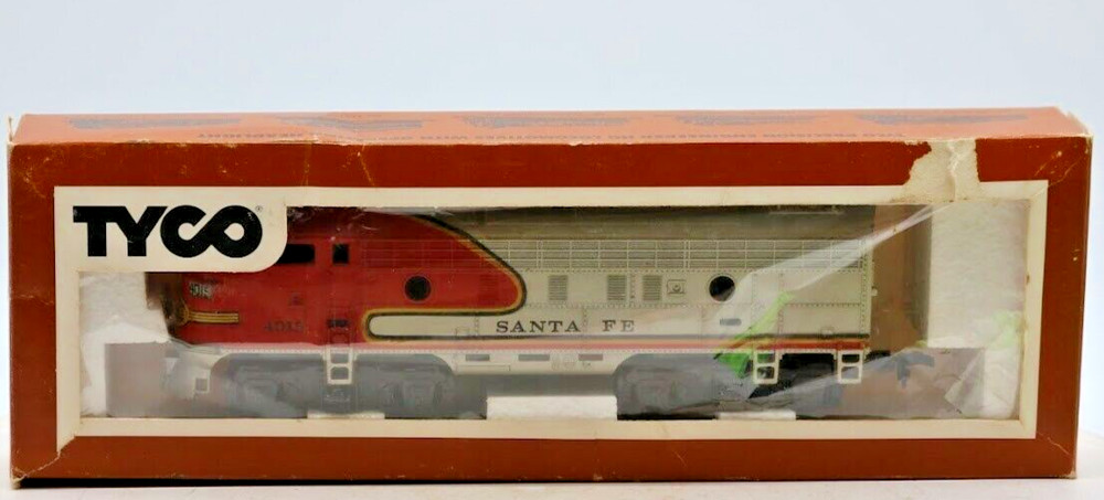 In The Box HO Scale Santa Fe Diesel Locomotive Engine 4015 TYCO 1:87 Gauge