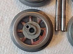 PREWAR LIONEL TRAIN 257 258 261 262E STEAM ENGINE SET DRIVE WHEEL W/ AXLES SW6