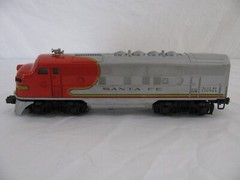 Lionel Trains O Gauge Santa Fe F3 AB Units Diesel Locomotive Set #2243 VG