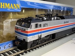 BACHMANN 65502 HO SCALE AMTRAK PHASE II E60CP ELECTRIC LOCOMOTIVE #971 DCC