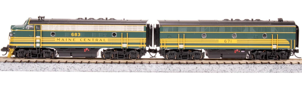 BROADWAY LIMITED 7723 N EMD F3 AB SET MEC 683/671B A-unit Paragon4 Sound/DC/DCC