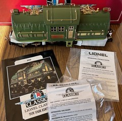 Lionel Classics 6-13102 Standard Gauge 1-381E Green Electric Locomotive