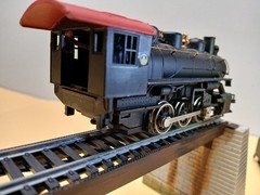 Bachmann HO 0-6-0 Steam Locomotive B&O With Tender, Brass & Paint With Crew